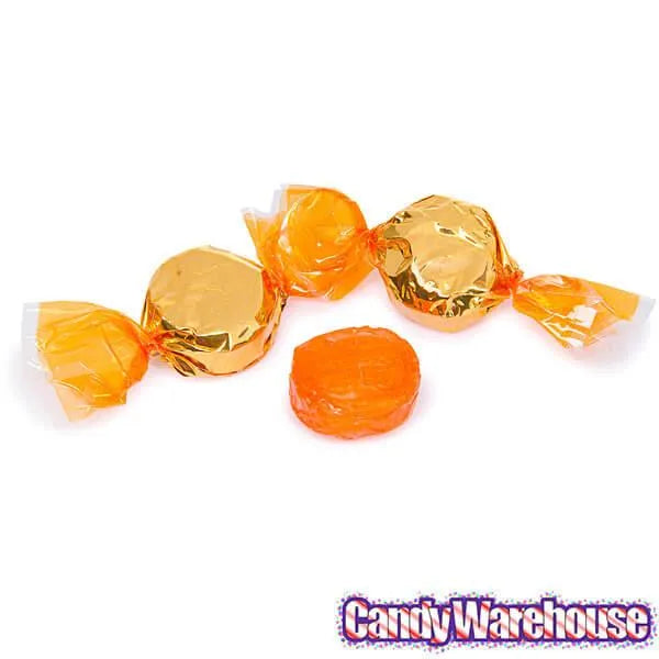 Wrapped Hard Candy Ovals - Orange: 5LB Bag