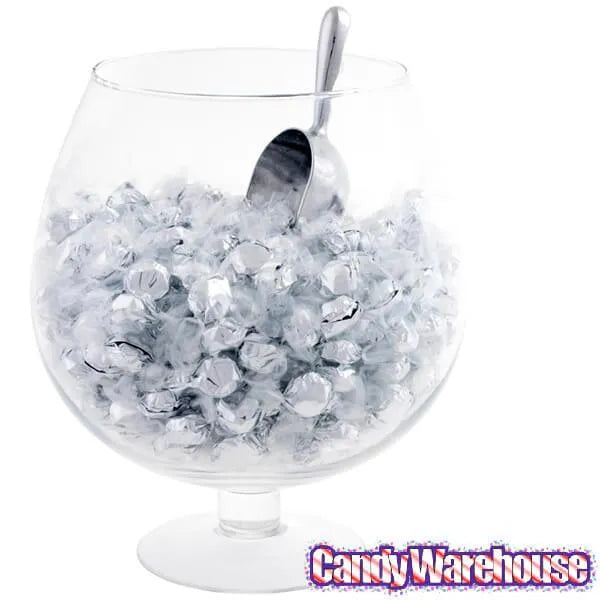 Wrapped Hard Candy Ovals - Silver - Pineapple: 5LB Bag