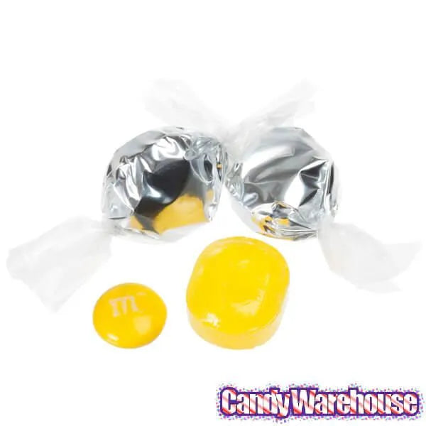 Wrapped Hard Candy Ovals - Silver - Pineapple: 5LB Bag