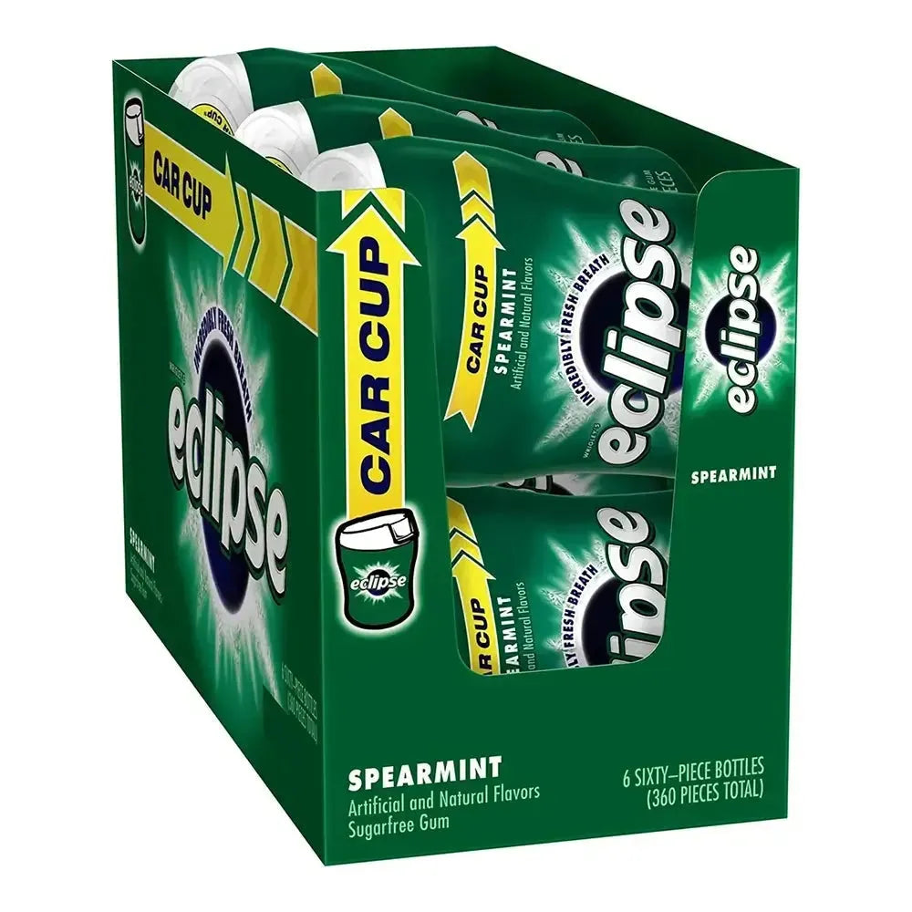 Wrigley Eclipse Spearmint Sugar Free Gum: 6-Piece Tray