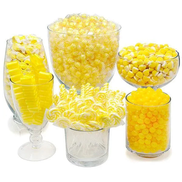 Yellow Candy Bar Table Assortment