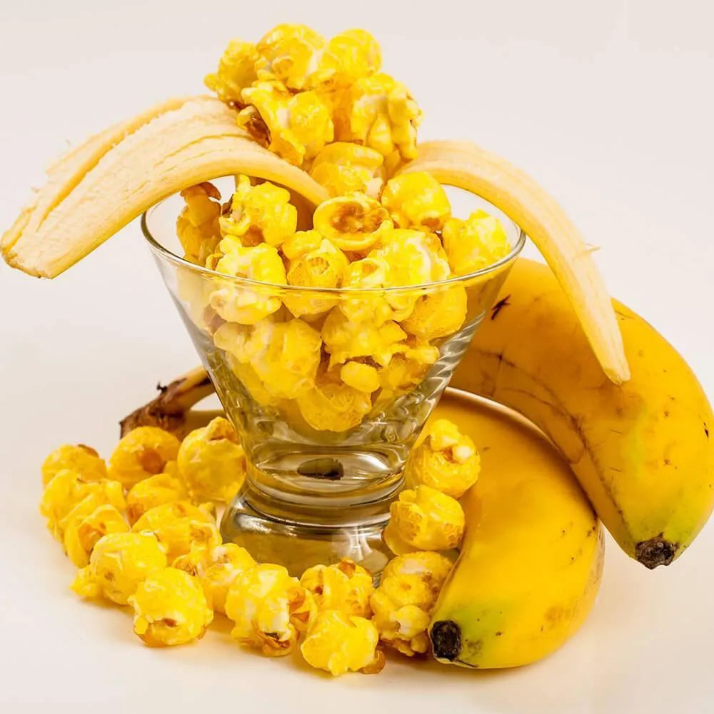 Yellow Candy Coated Popcorn - Banana: 1-Gallon Bag