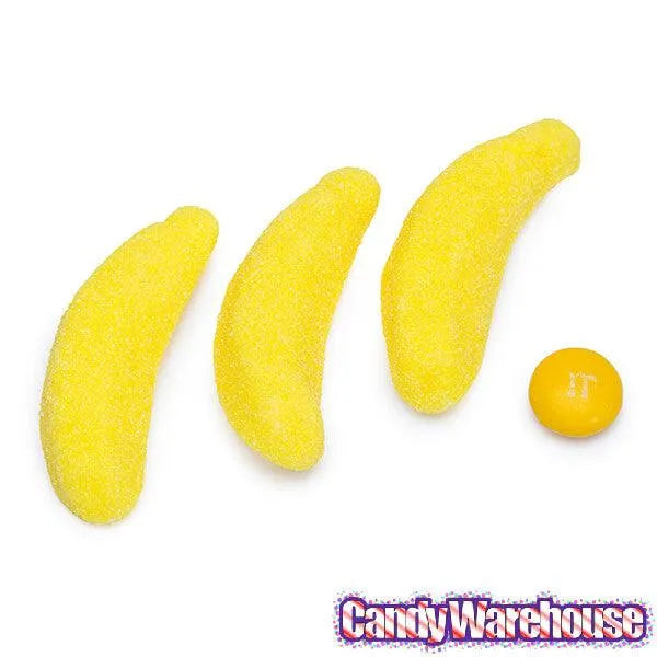 Yellow Gummy Bananas Candy: 2KG Bag