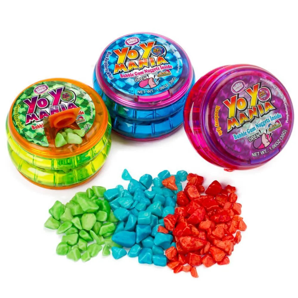 Yo-Yo Mania Bubble Gum Dispensers: 12-Piece Box