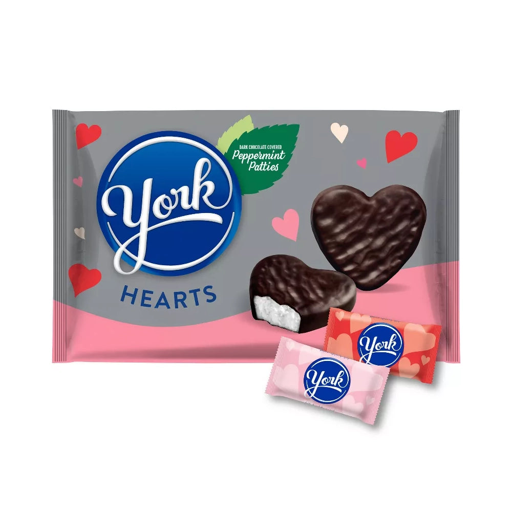 York Peppermint Patties Candy Hearts: 20-Piece Bag