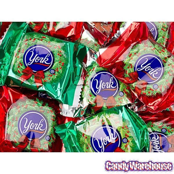 York Peppermint Patties Christmas Wreaths: 32-Piece Bag