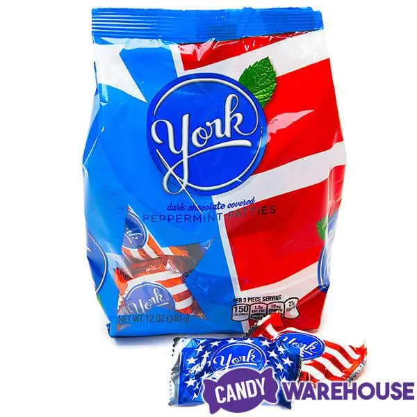 York Peppermint Patties Miniatures - USA Flag: 12-Ounce Bag