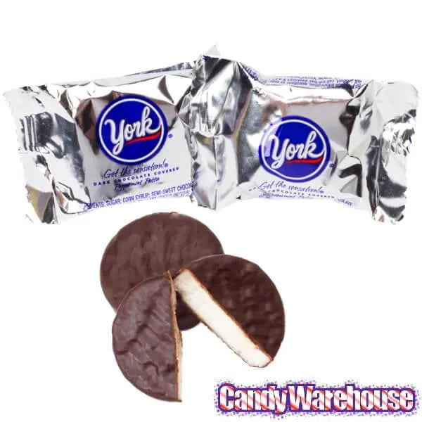 York Peppermint Patties Snack Size Packs: 25LB Case