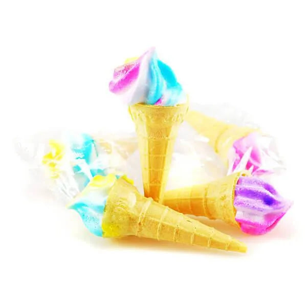 Yum Yum Marshmallow Candy Ice Cream Cones: 30-Piece Tub