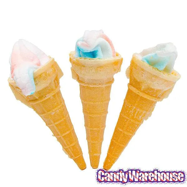 Yum Yum Marshmallow Candy Ice Cream Cones: 30-Piece Tub