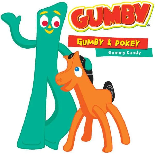 YumJunkie Gumby & Pokey Gummies 6-Ounce Peg Bags: 12-Piece Box