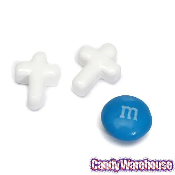 YumJunkie Mini White Candy Crosses: 5LB Bag