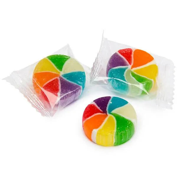 YumJunkie Rainbow Vortex Wheels Hard Candy: 5LB Bag