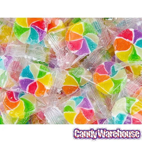 YumJunkie Rainbow Vortex Wheels Hard Candy: 5LB Bag