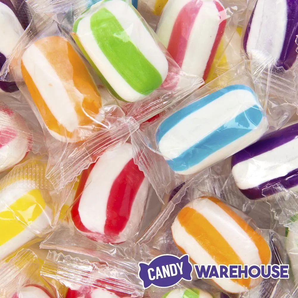 YumJunkie Sassy Cylinders Assortment Striped Hard Candy: 5LB Bag