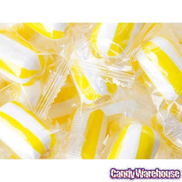 YumJunkie Sassy Cylinders Banana Yellow Striped Hard Candy: 5LB Bag