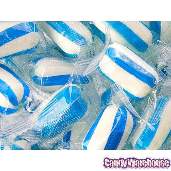 YumJunkie Sassy Cylinders Blueberry Blue Striped Hard Candy: 5LB Bag