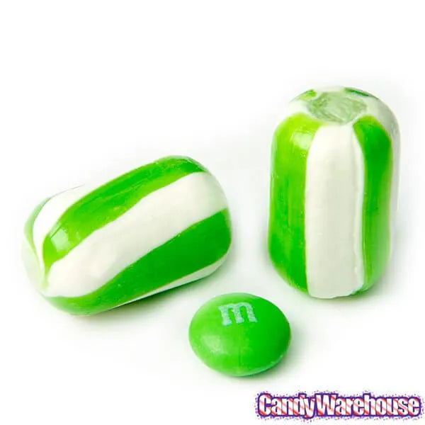 YumJunkie Sassy Cylinders Lime Green Striped Hard Candy: 5LB Bag