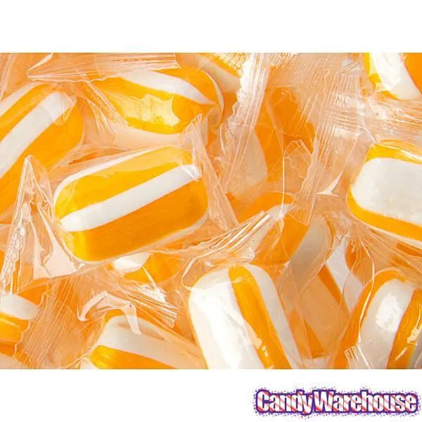 YumJunkie Sassy Cylinders Orange Striped Hard Candy: 5LB Bag