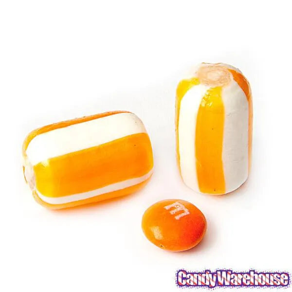 YumJunkie Sassy Cylinders Orange Striped Hard Candy: 5LB Bag