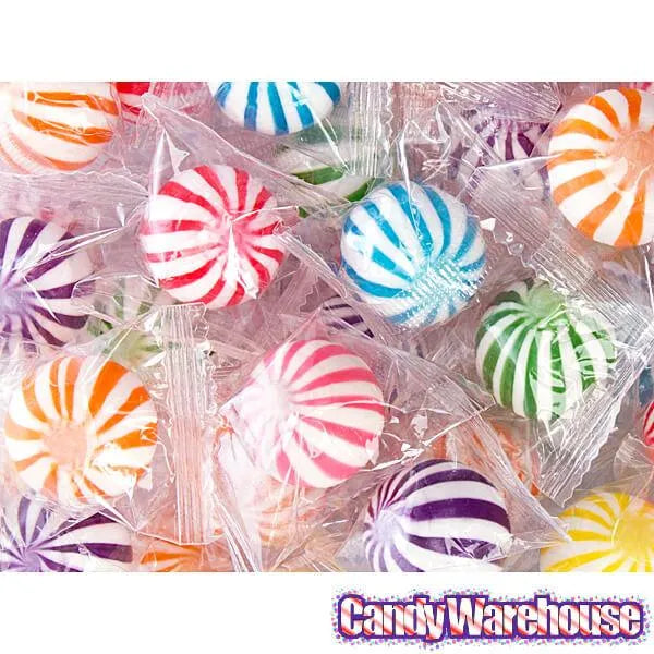 YumJunkie Sassy Spheres Assortment Striped Candy Balls: 5LB Bag