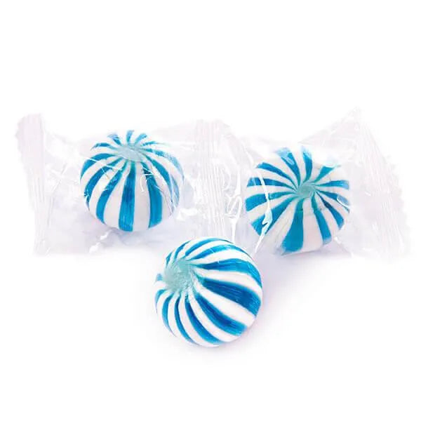 YumJunkie Sassy Spheres Blueberry Blue Striped Candy Balls: 5LB Bag