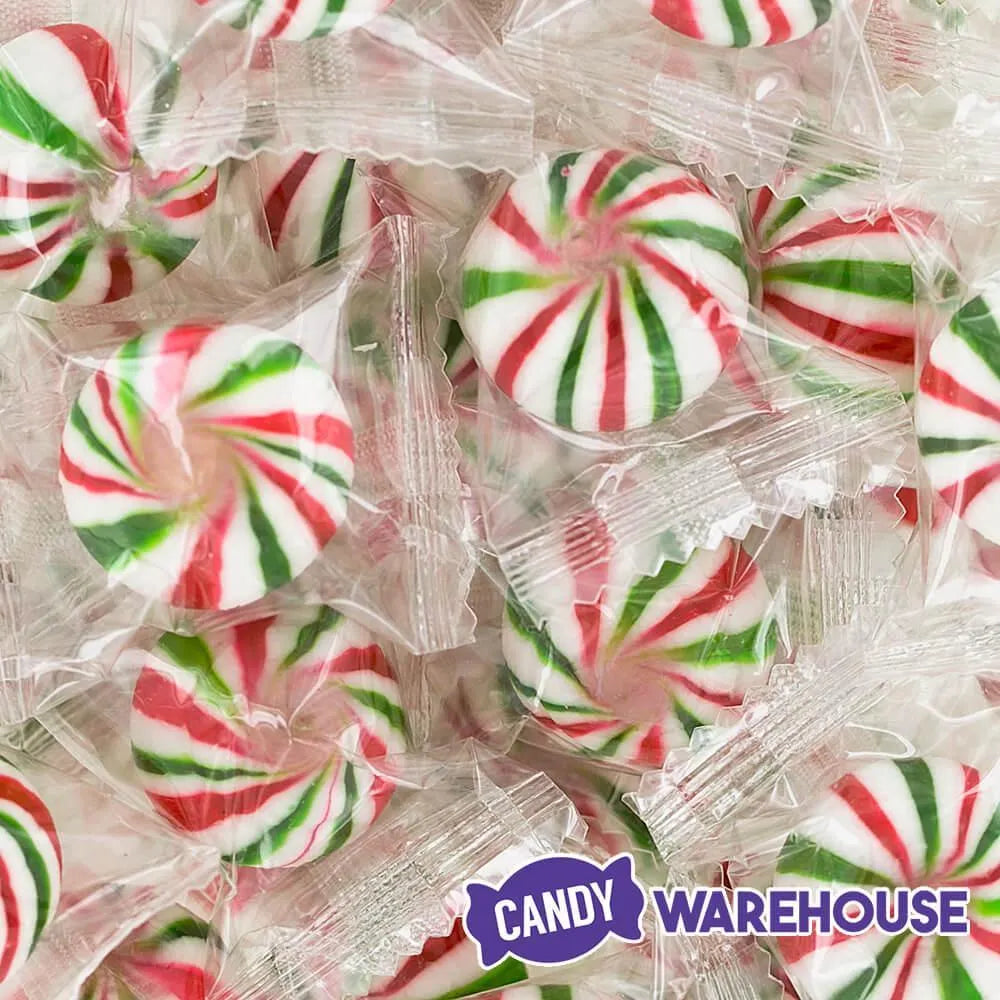 YumJunkie Sassy Spheres Christmas Striped Hard Candy Balls: 5LB Bag