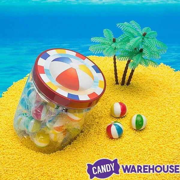 YumJunkie Sassy Spheres Jumbo Beach Balls Hard Candy: 35-Piece Jar