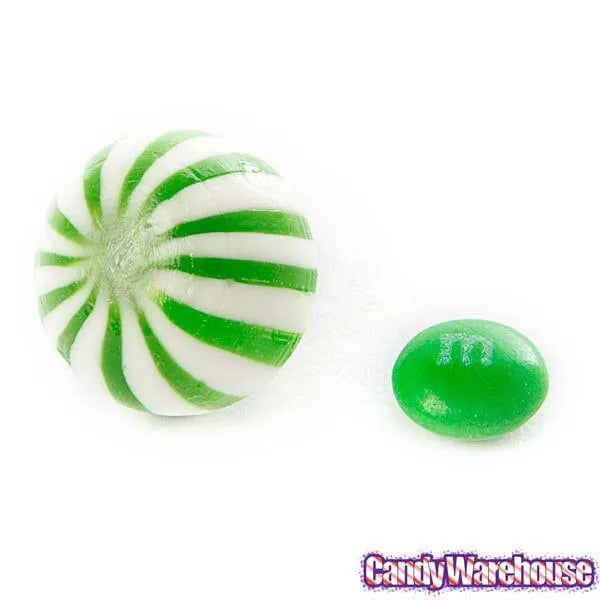 YumJunkie Sassy Spheres Lime Green Striped Candy Balls: 5LB Bag