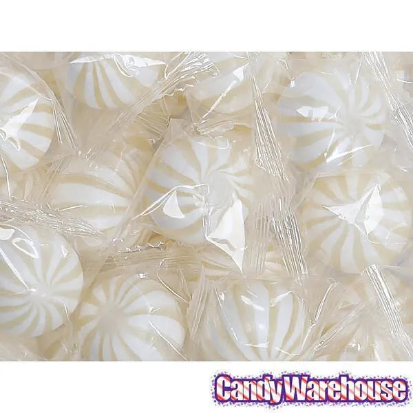 YumJunkie Sassy Spheres Pineapple White Striped Candy Balls: 5LB Bag