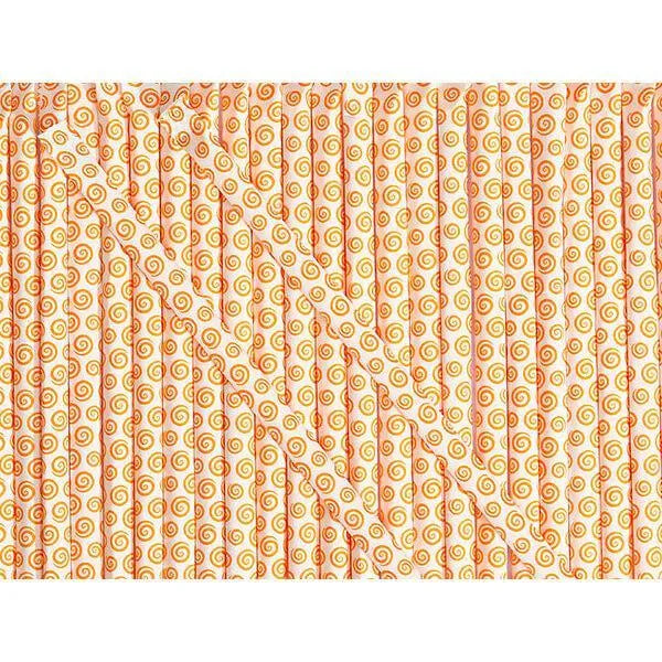 YumJunkie Sassy Straws Candy Powder Filled Mini Straws - Orange: 700-Piece Box