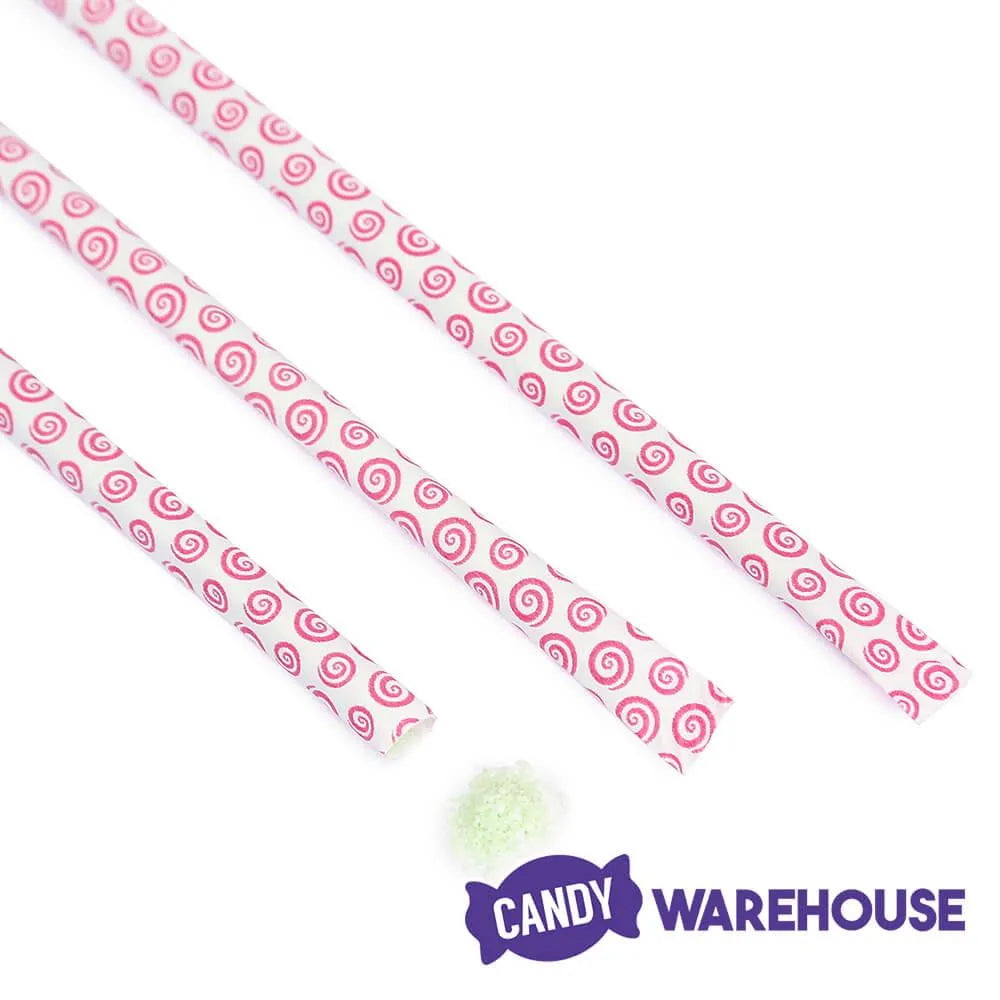 YumJunkie Sassy Straws Candy Powder Filled Mini Straws - Watermelon: 50-Piece Bag