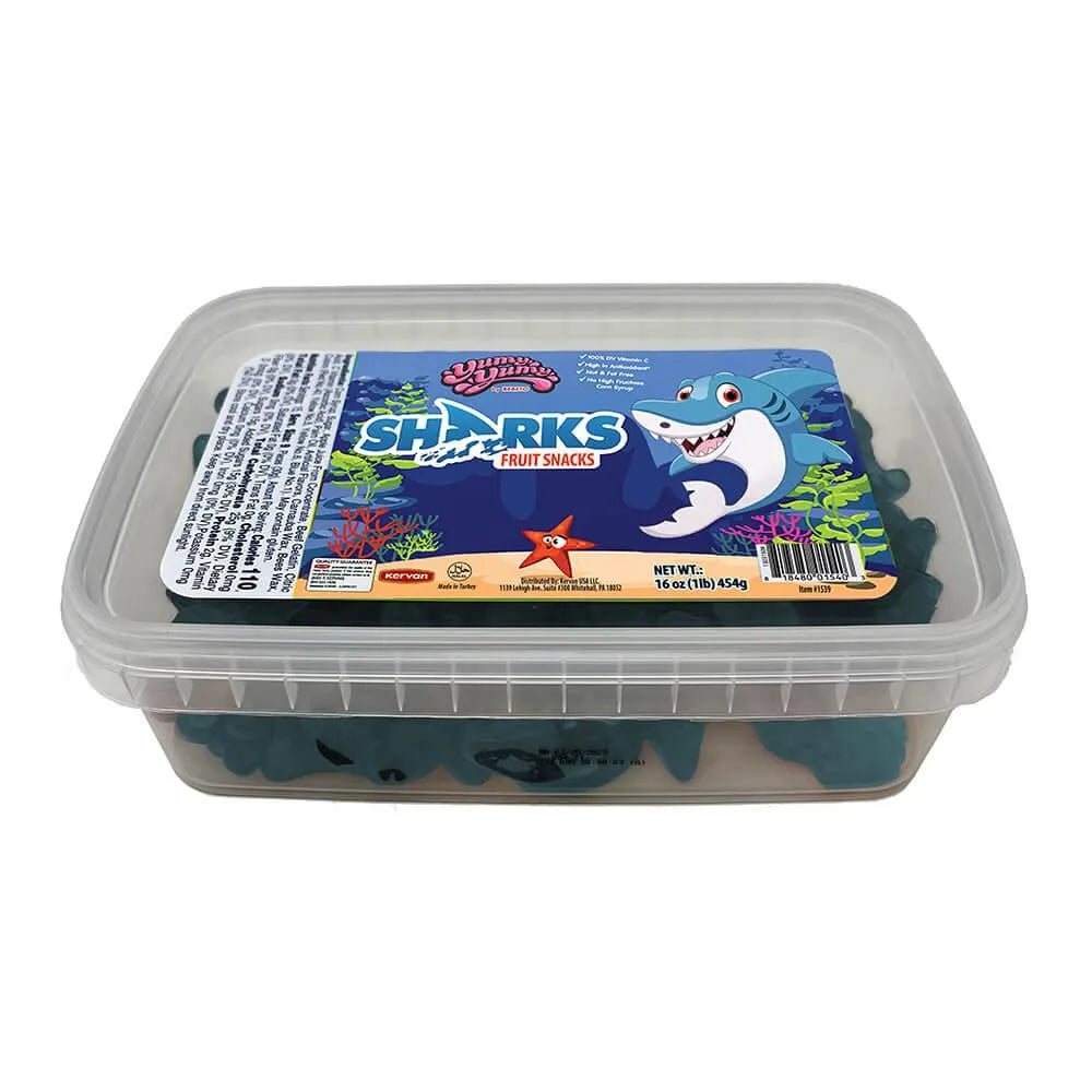 Yumy Yumy Blue Shark Gummies: 1LB Tub