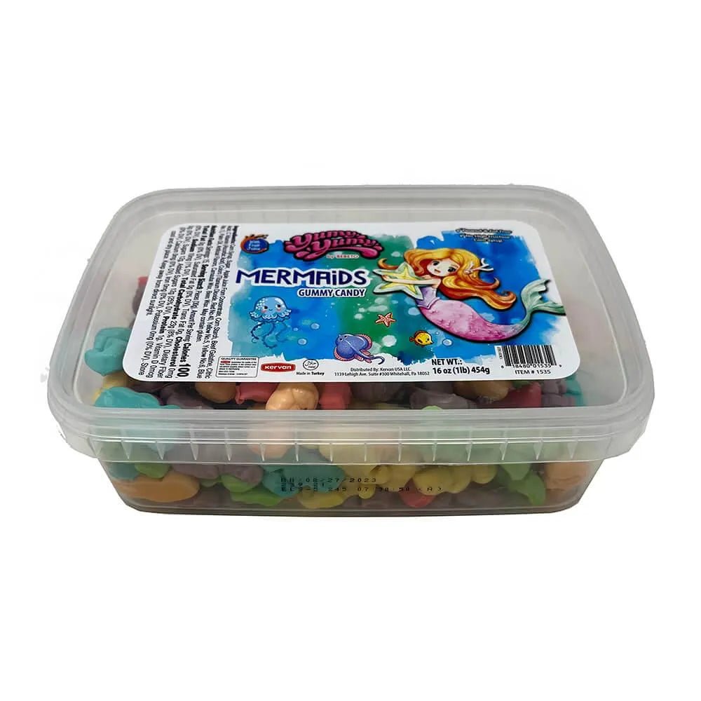 Yumy Yumy Mermaid Gummies: 1LB Tub