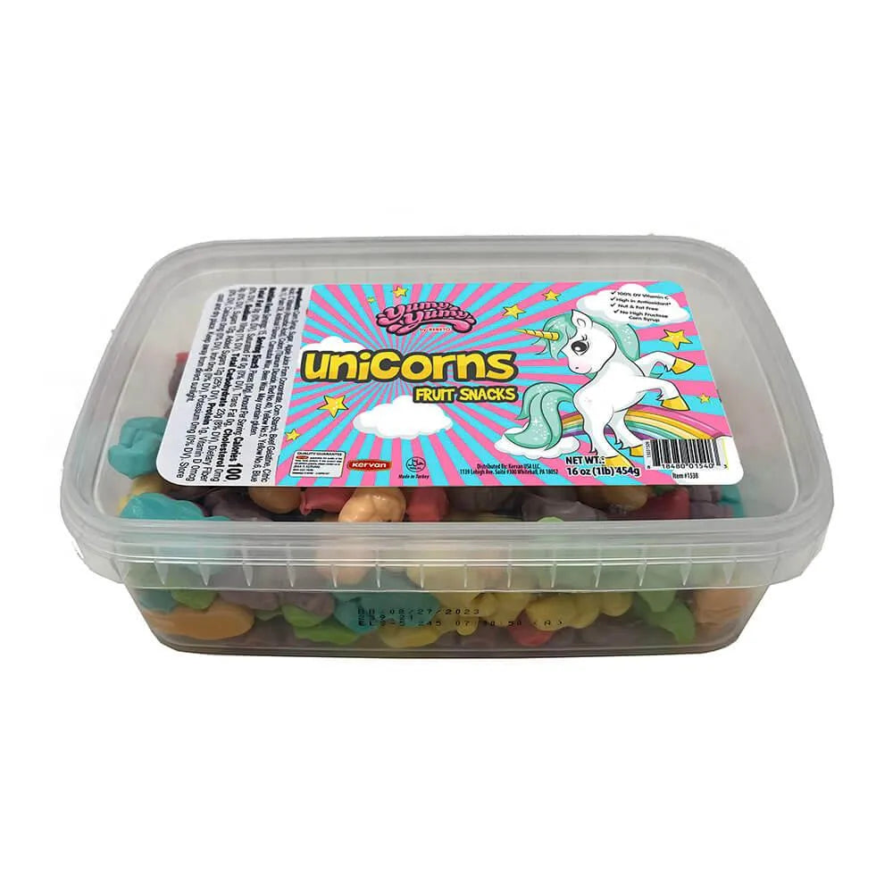 Yumy Yumy Unicorn Gummies: 1LB Tub